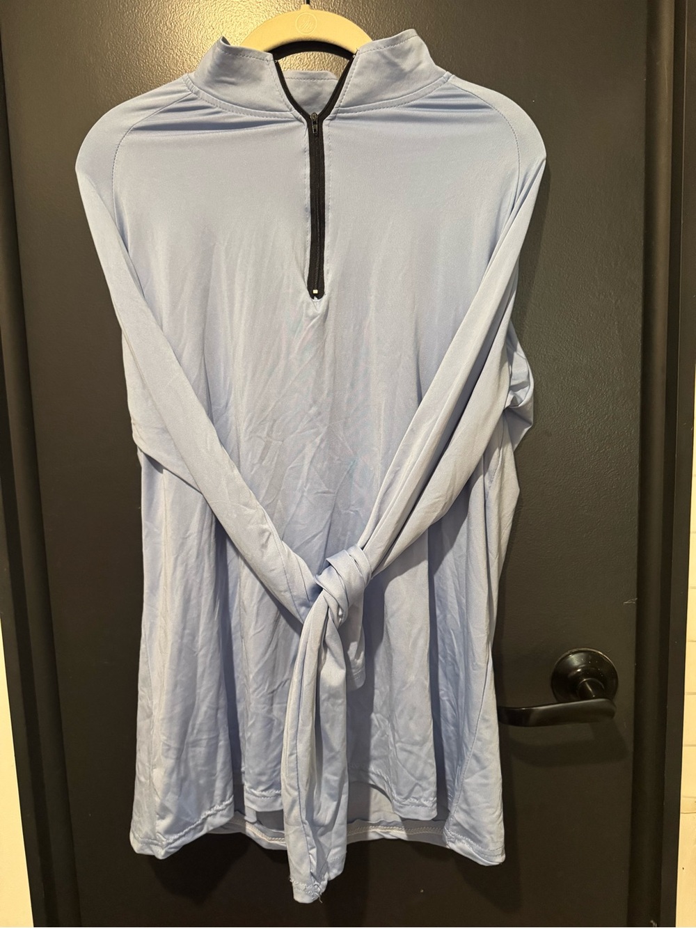 Essentials Light Blue Quarter-Zip Pullover